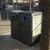 poubelle solaire Bigbelly double pour le triage & recyclage publique